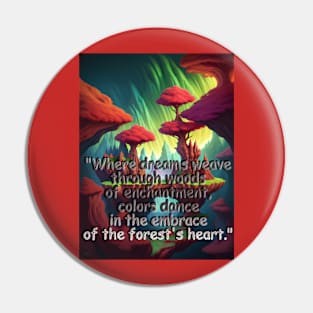 dreams weave through woods Pin