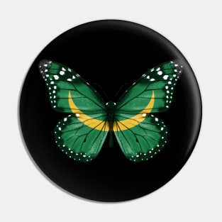 Mauritanian Flag  Butterfly - Gift for Mauritanian From Mauritania Pin