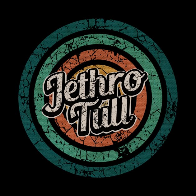 Jethro Tull // Retro Circle Crack Vintage by People Mask