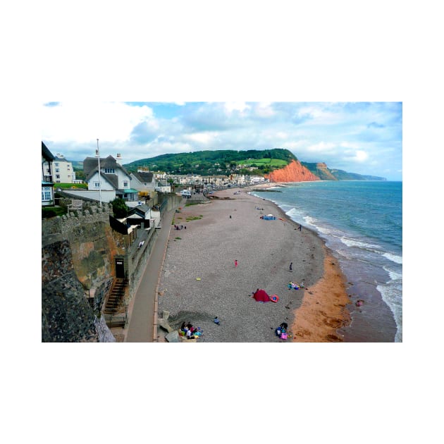 Sidmouth Beach Jurassic Coast Devon England by AndyEvansPhotos