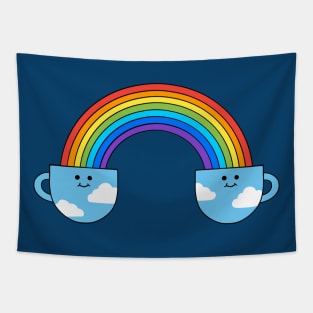 Coffee Rainbow Tapestry