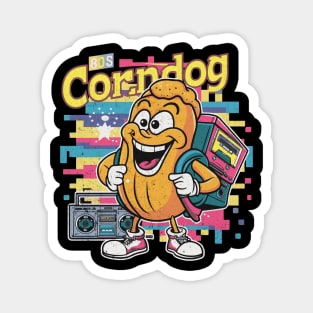 80s Gamer Corndog Retro Magnet