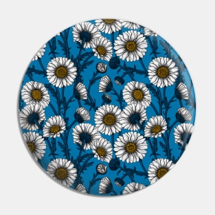 Daisies on blue Pin