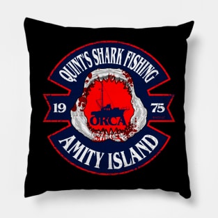 jaws, Quint's shark fishing, amity island, orca Pillow