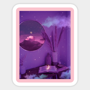 Purple Aesthetic Stickers Teepublic Au