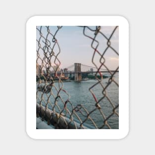 Brooklyn Bridge Fence Magnet