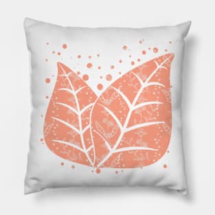 Soft floral pattern of orange tones Pillow