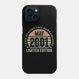 Born In May 2001 Vintage Sunset 19th Birthday All Original Phone Case