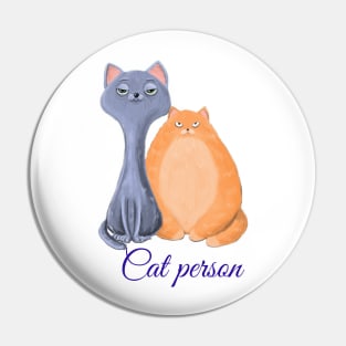 Cat person Pin