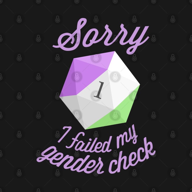 Sorry, I failed my gender check (Genderqueer) by OctopodArts