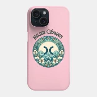 "Spanish Gemini Cosmic Harmony" _ Zodiac Horoscope Star Signs Phone Case