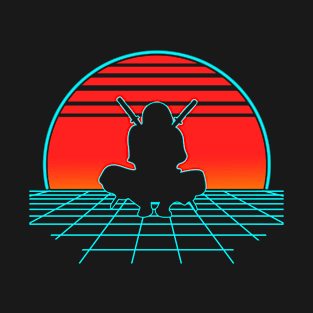 Ninja Retro Vintage 80s Vaporwave Ninja Fighter Lover T-Shirt