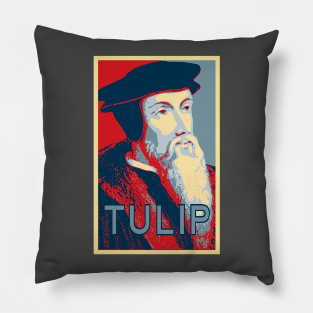 John Calvin TULIP Pillow by SeeScotty