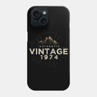 Authentic Vintage 1974 Birthday Design Phone Case