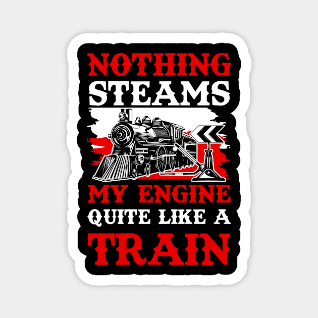 Trains Train Driver Motor Locomotive Railway Magnet by Print-Dinner