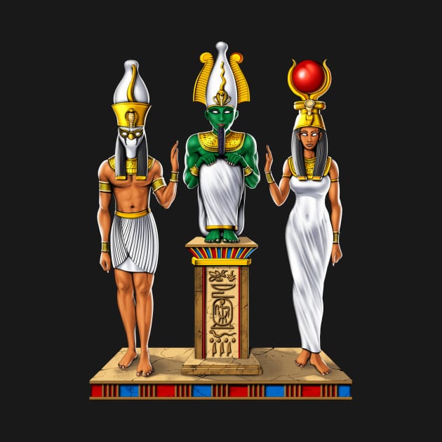 Ancient Egyptian Holy Trinity by underheaven