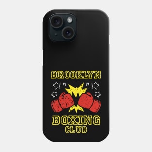 brooklyn boxing club, vintage style boxing gloves design for boxers and boxing fans Phone Case