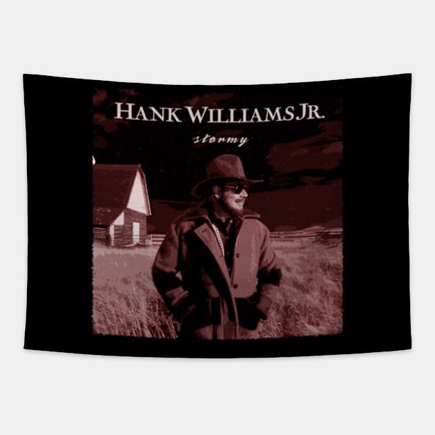 Bocephus Revolution Hank Inspired Tapestry by Zombie green