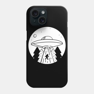 UFO Alien Bigfoot Abduction Conspiracy Theory Phone Case