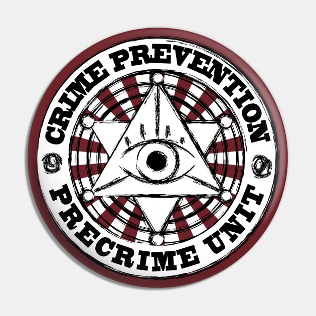 Crime Prevention Pre Crime Unit Pin by Splatty