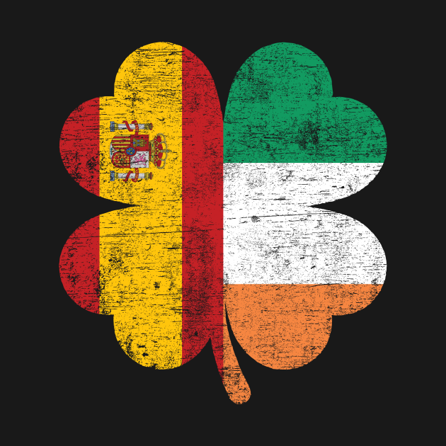 Spanish Irish Shamrock Spain Ireland St.Patrick's Day Irish Flag