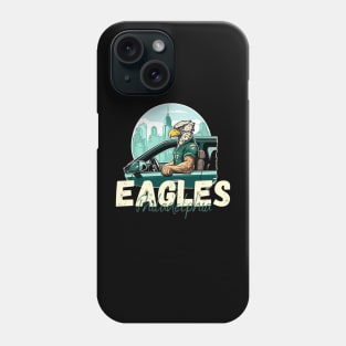 Philadelphia eagles football player graphic design cartoon style beautiful artwork Phone Case