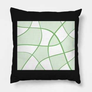 Abstract - green and white. Pillow