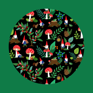 Whimsical gnomes in nature T-Shirt