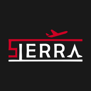 SIERRA Aviation Phonetic Alphabet Pilot Airplane T-Shirt