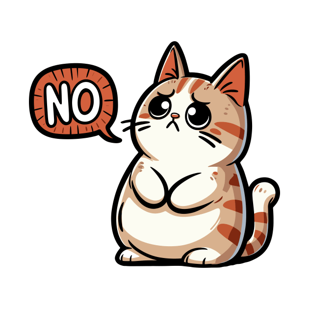 Funny Cat Saying No by PhotoSphere