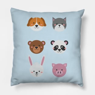 Cute Colorful Animals Pillow