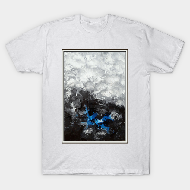 Black abstract artwork - Black Artwork - T-Shirt