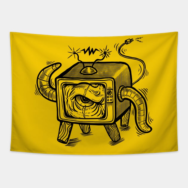 TV ALIEN MONSTER Tapestry by ConradGarner