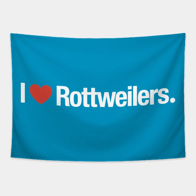 I HEART Rottweilers. Tapestry by TheAllGoodCompany