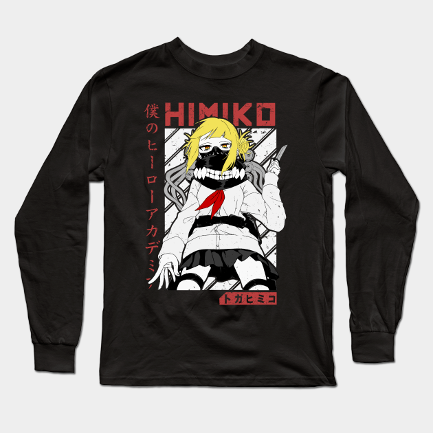 Himiko Toga Bnha Aesthetics V1 Boku No Hero Academia Long Sleeve T Shirt Teepublic