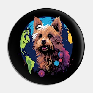 Australian Terrier Earth Day Pin