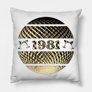 1981 in gold Pillow