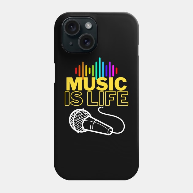 Music Is Life Phone Case by ThyShirtProject - Affiliate