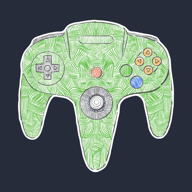 Gamepad SixtyFour - Green by KristNorsworthy