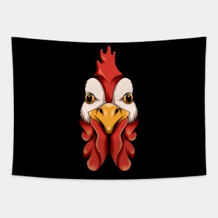 Vintage rooster head Tapestry
