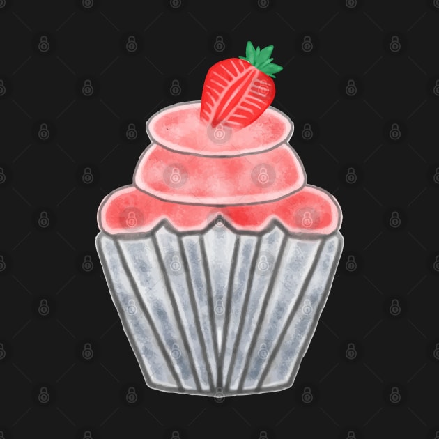 Strawberry Cupcake by Aisiiyan