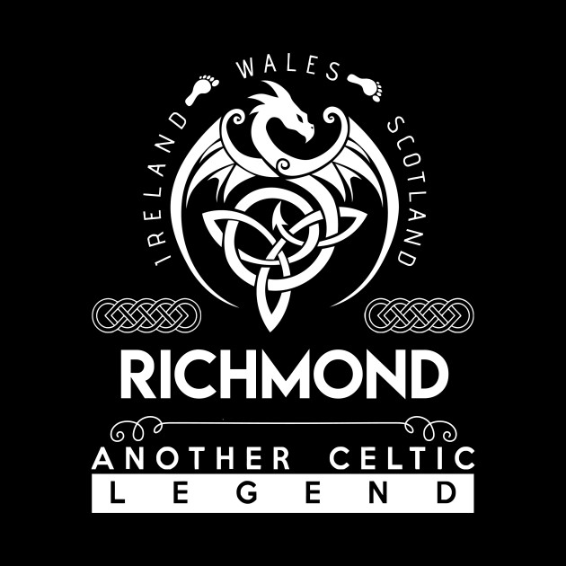 Richmond Name T Shirt - Another Celtic Legend Richmond Dragon Gift Item - Richmond - Phone Case