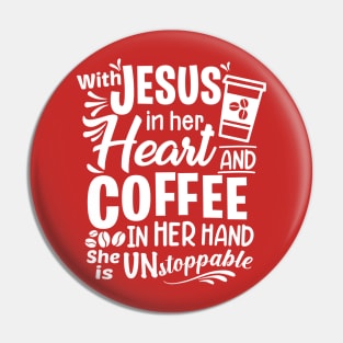 JESUS ME and COFFEE Pin