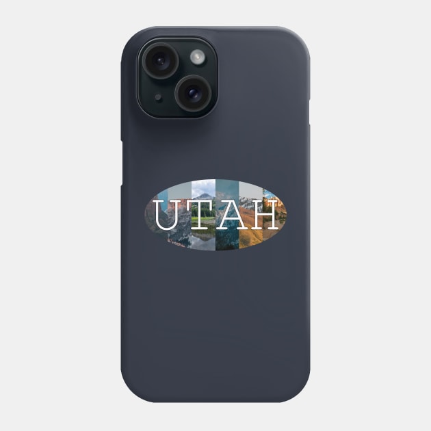 Utah Mountains sticker, face mask, shirt Phone Case by stermitkermit