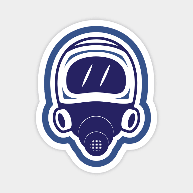 Full Face Gas Mask Sticker vector illustration. People safety objects icon concept. Full face respirator mask for smoke protection sticker design logo. Magnet by AlviStudio