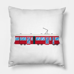Tram, tram, train, railroad Pillow