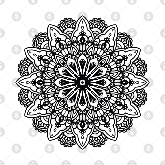 Floral Mandala by faiqawaheed