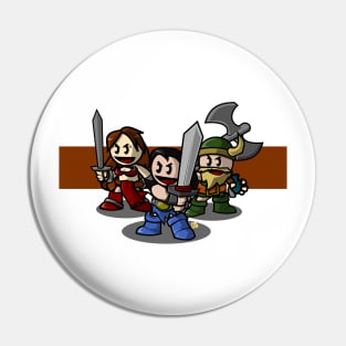 An amazon warrior, a barbarian and a dwarf walk into a game... Pin