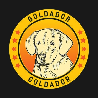 Goldador Dog Portrait T-Shirt