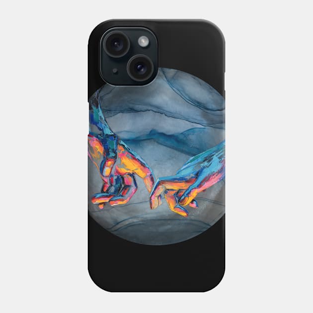 Hands - oil painting. Conceptual abstract hand painting. Phone Case by MariDein